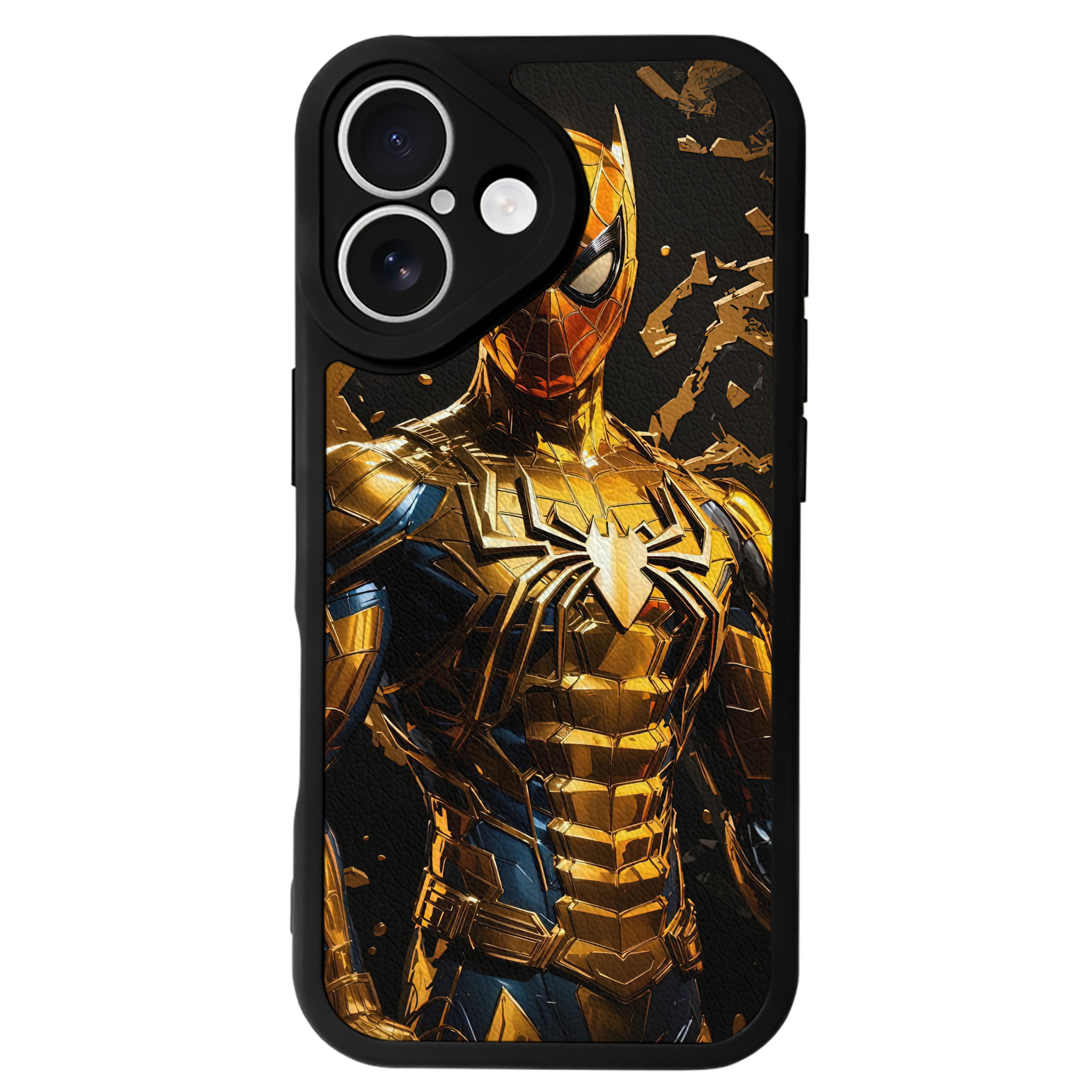 Spider Man スパイダーマン 【iPhone 16シリーズ対応】シリコンスマホケース（レザー調） 材質：シリコン